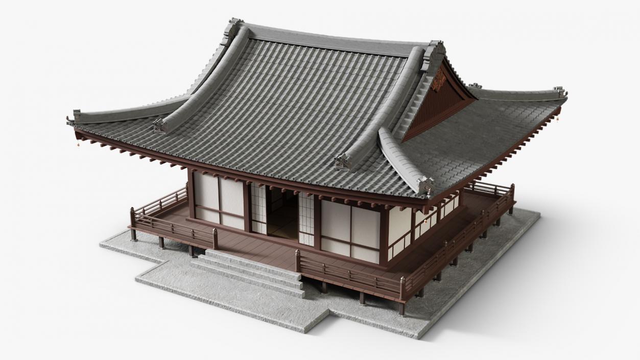 3D model Japan Traditional House 2