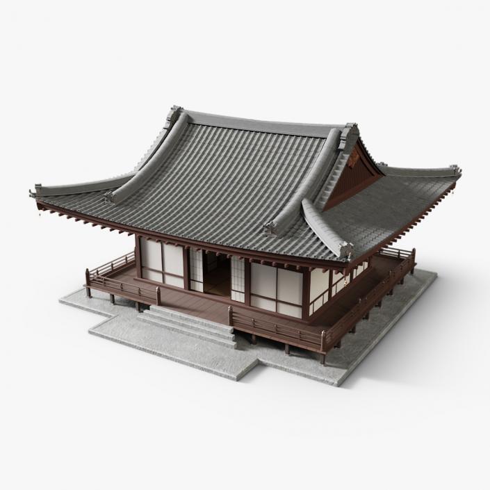 3D model Japan Traditional House 2