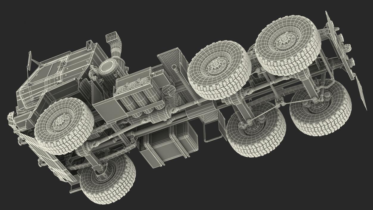 3D Oshkosh FMTV 5 Ton Tractor Rigged model