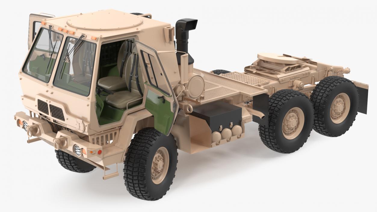 3D Oshkosh FMTV 5 Ton Tractor Rigged model