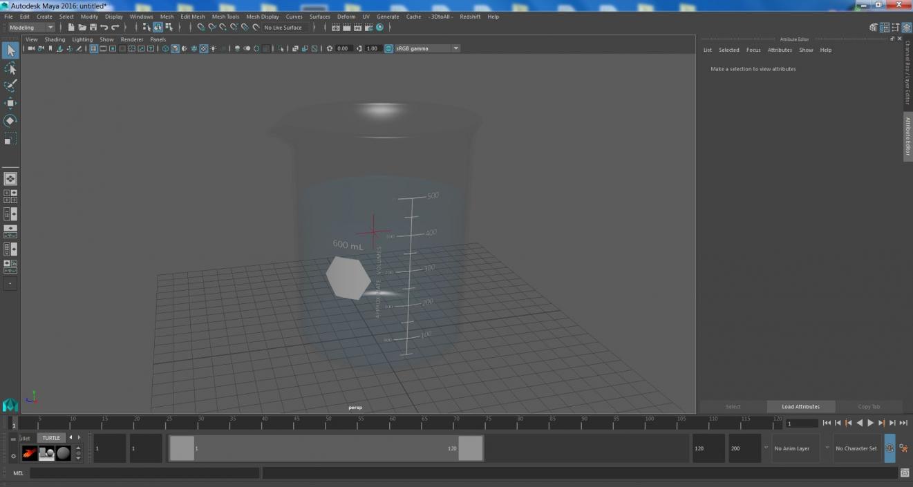 Glass Beaker 600 mL 3D model