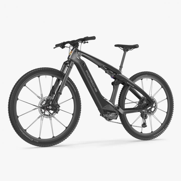 Porsche eBike Cross Black Rigged 3D