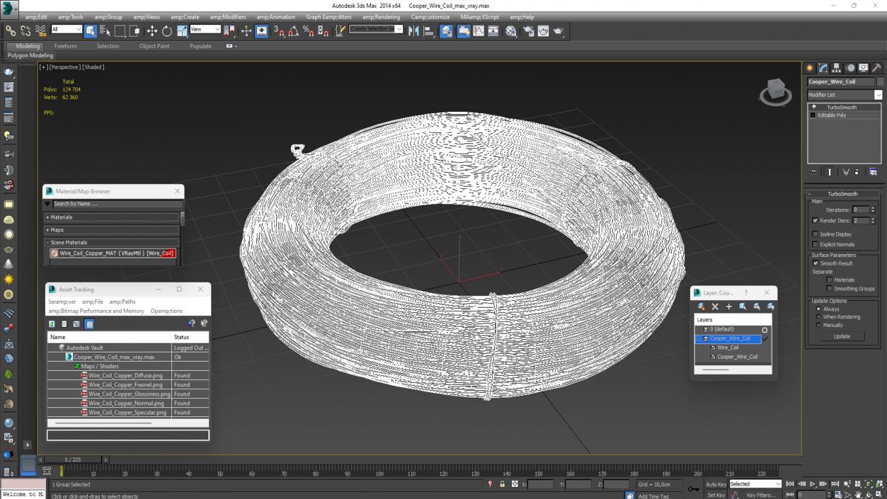 3D Cooper Wire Coil