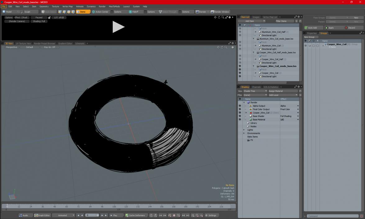 3D Cooper Wire Coil