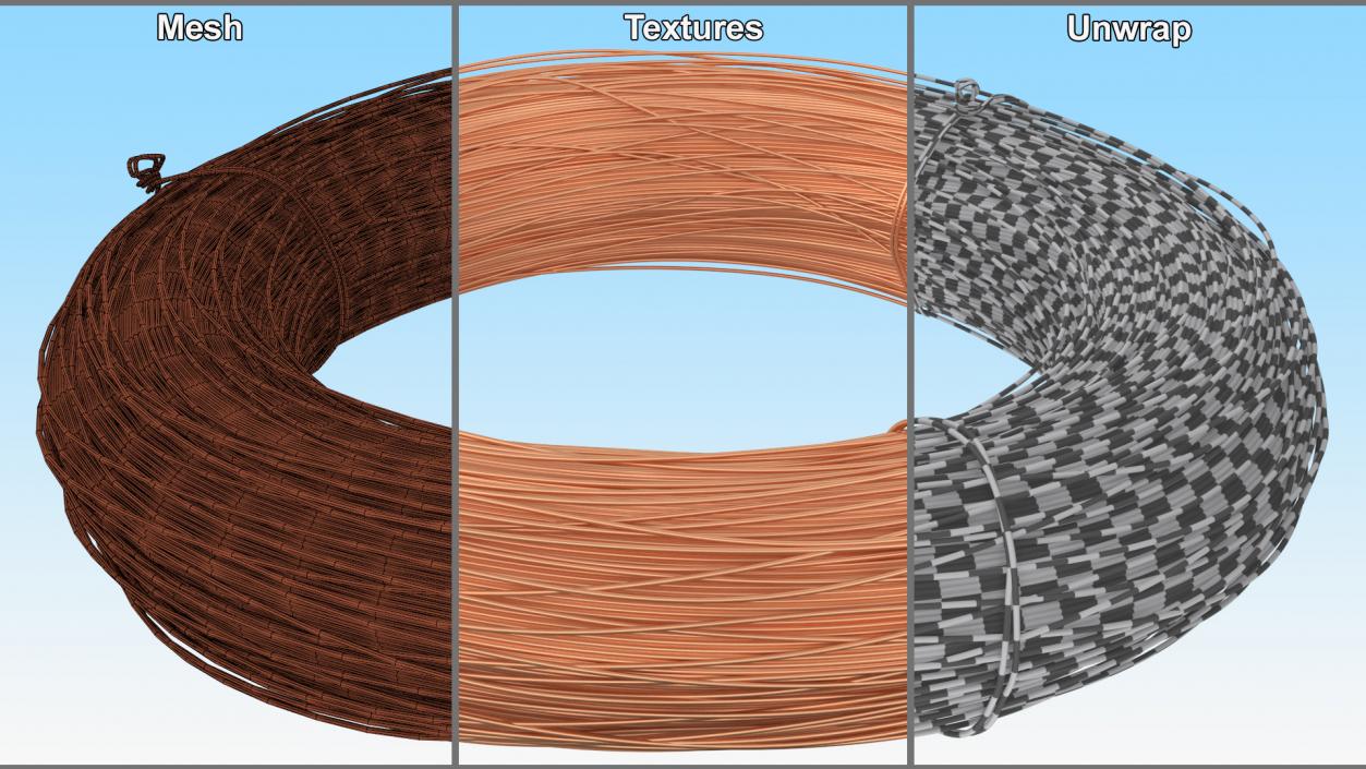 3D Cooper Wire Coil