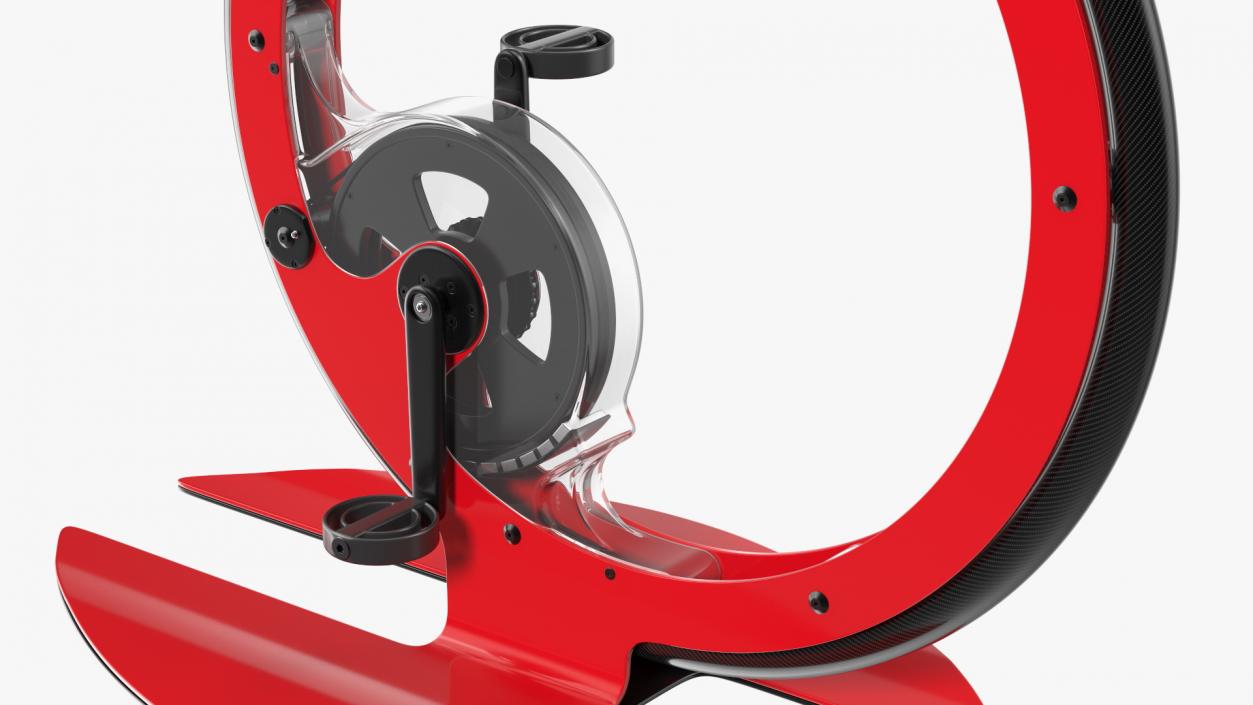 3D Ciclotte Exercise Bike Red Rigged model