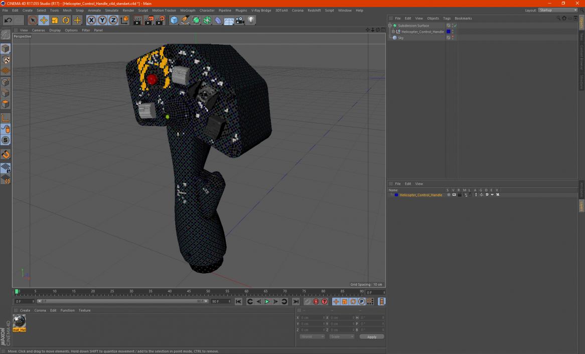 3D model Helicopter Control Handle