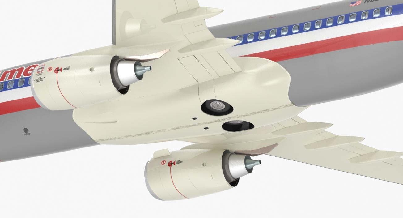 3D Boeing 737-700 with Interior American Airlines Rigged model