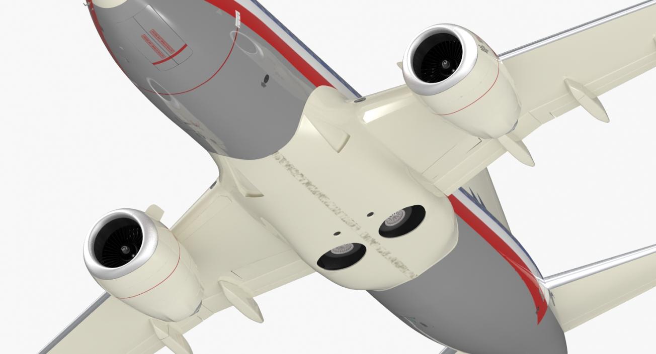 3D Boeing 737-700 with Interior American Airlines Rigged model