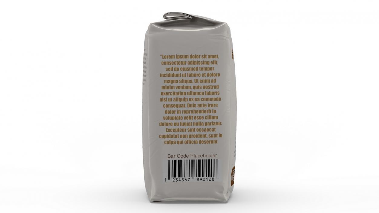 Foil Package 2lb Mockup Beige 3D model