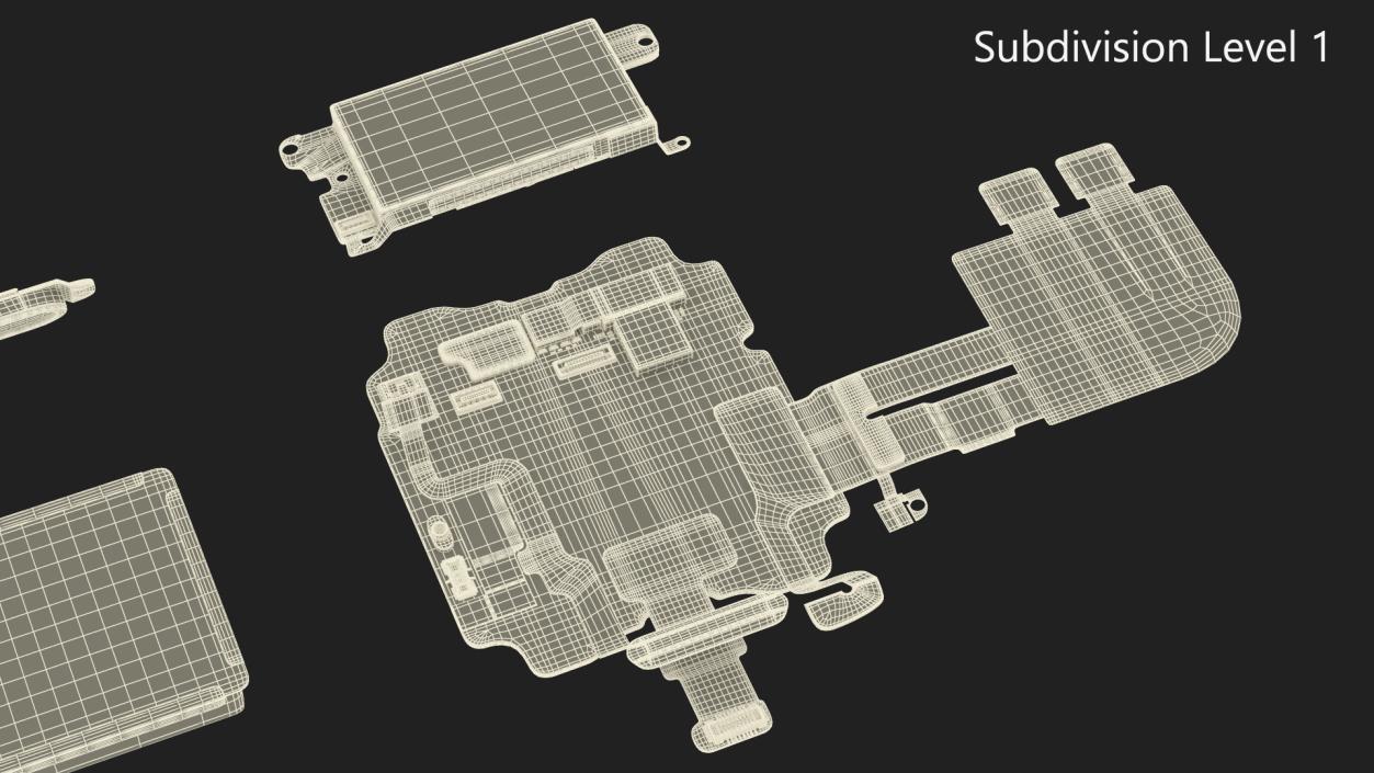 3D model Apple Watch Series SE Spare Parts 2