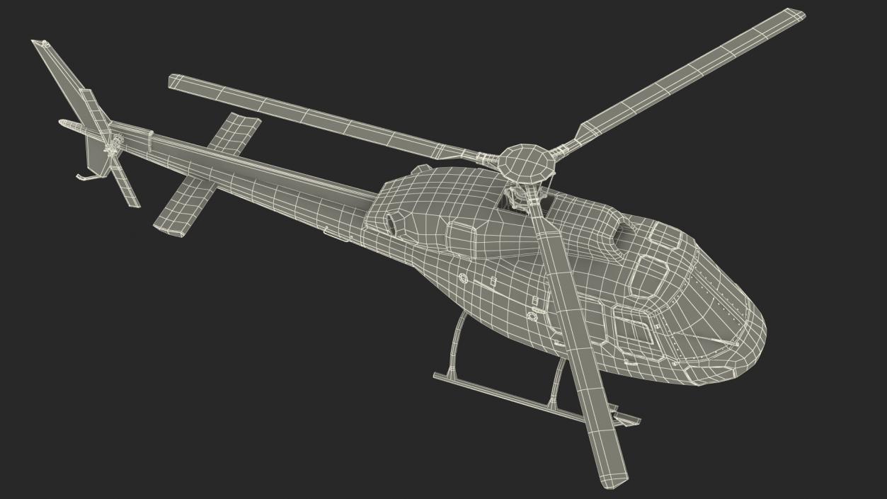 Private Eurocopter AS355 3D model