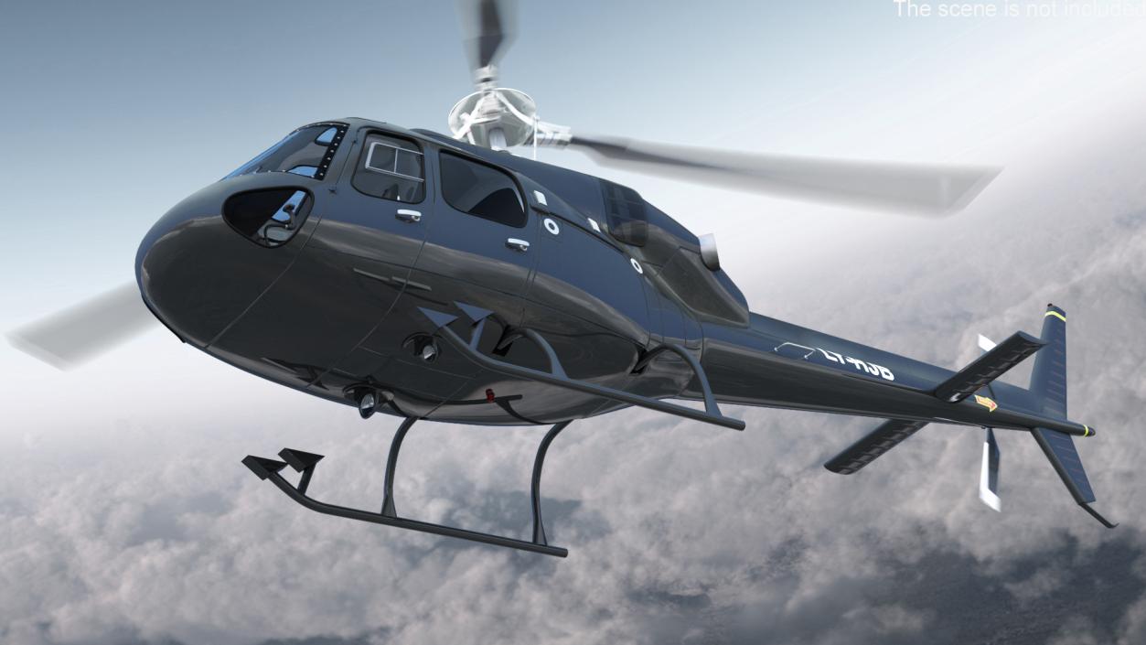 Private Eurocopter AS355 3D model