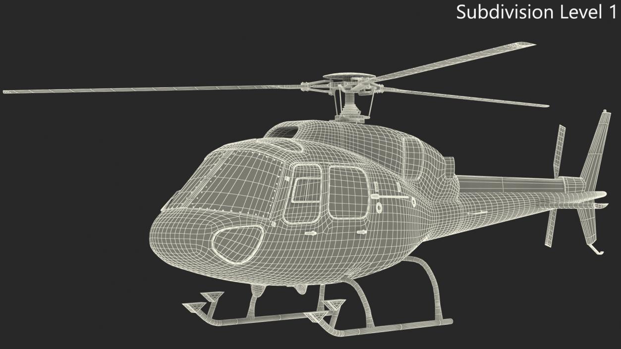 Private Eurocopter AS355 3D model