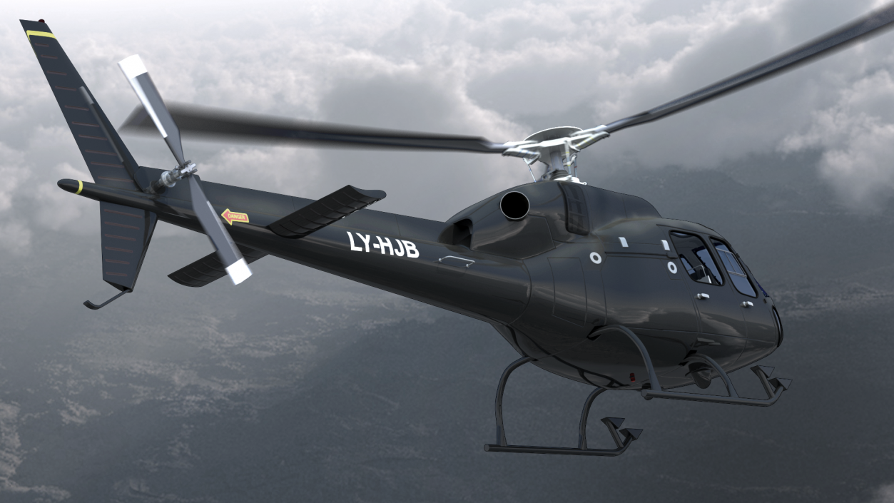 Private Eurocopter AS355 3D model