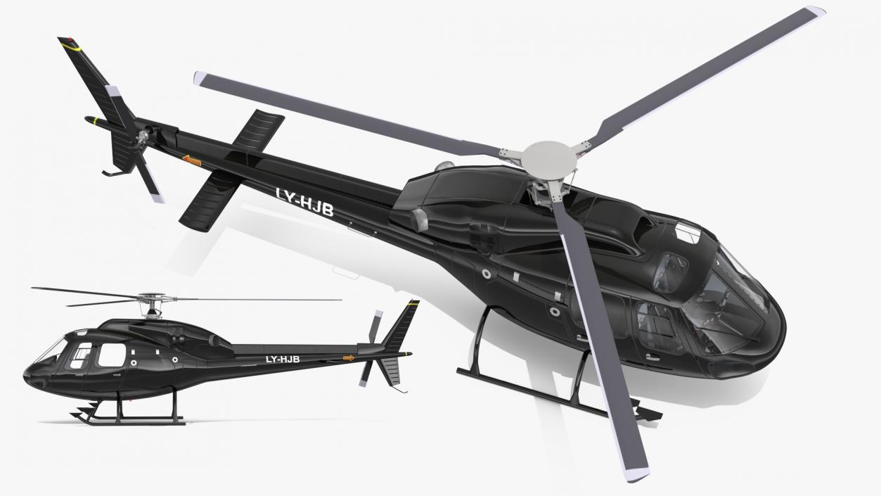 Private Eurocopter AS355 3D model