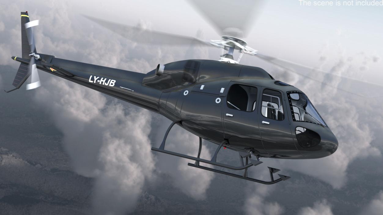 Private Eurocopter AS355 3D model