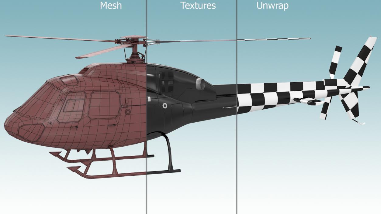 Private Eurocopter AS355 3D model