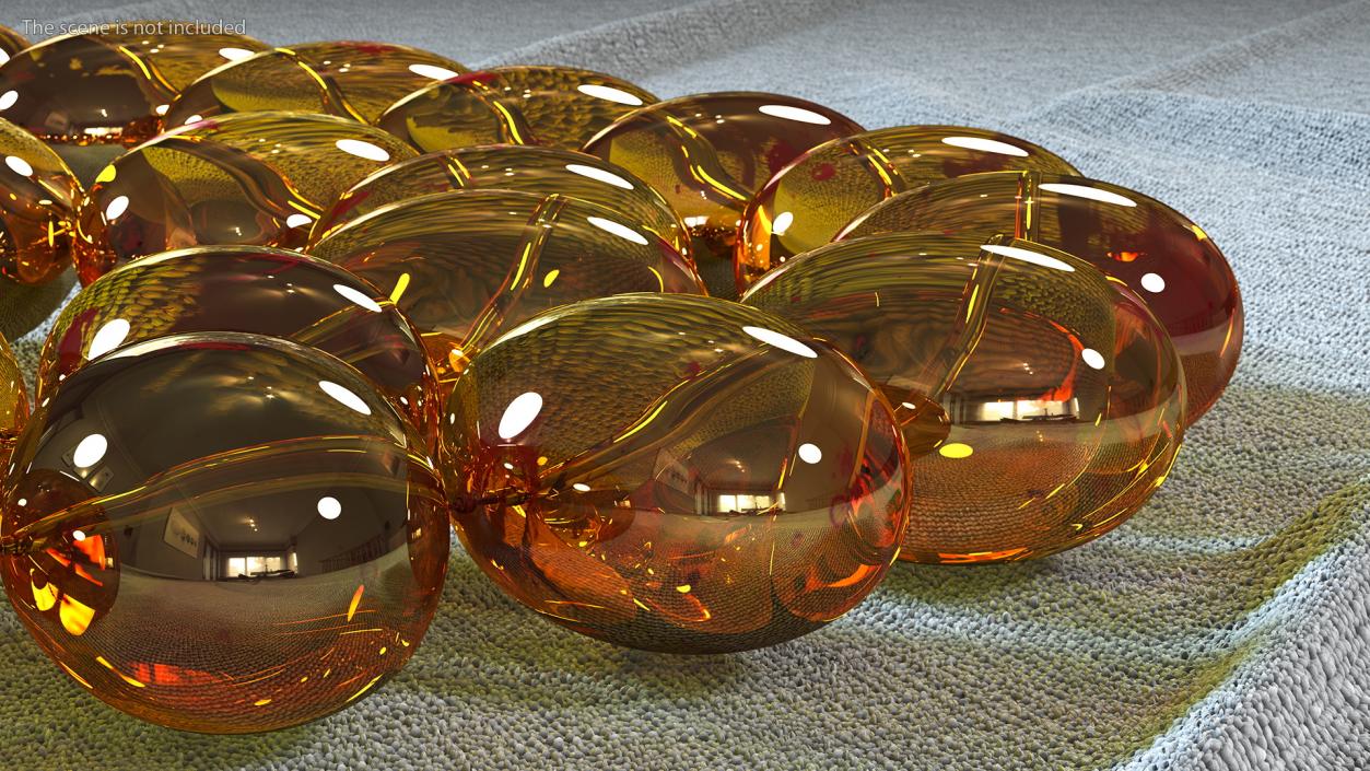 3D Amber Beads