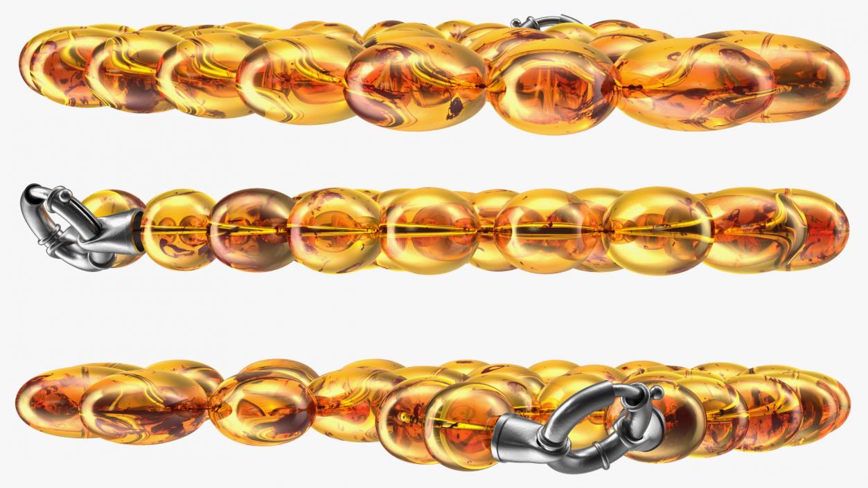 3D Amber Beads