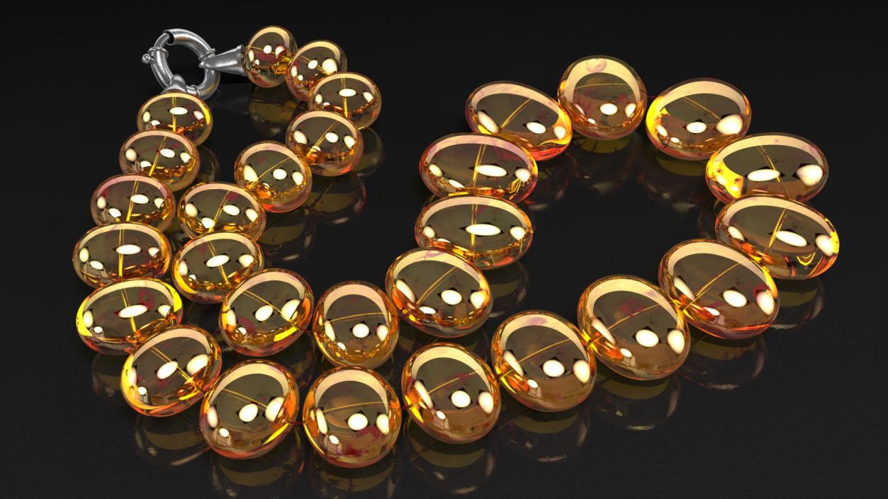 3D Amber Beads