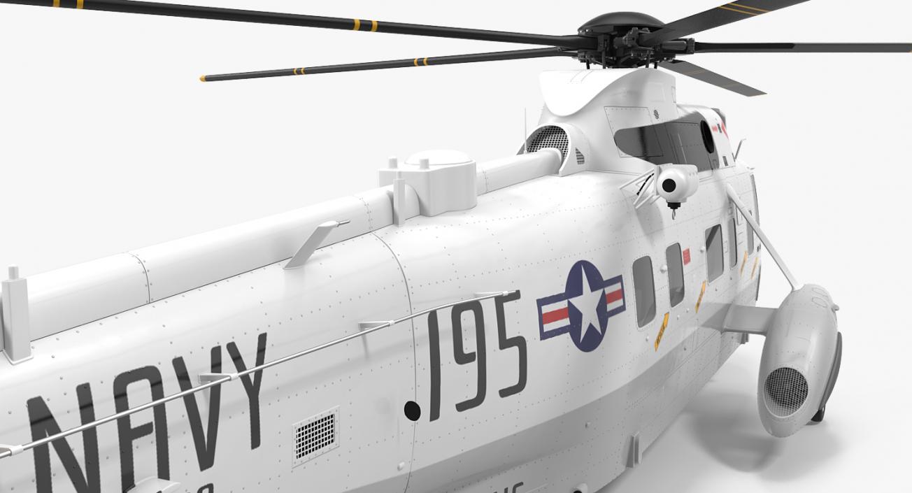 Sikorsky SH-3H Sea King USA Navy Rigged 3D model