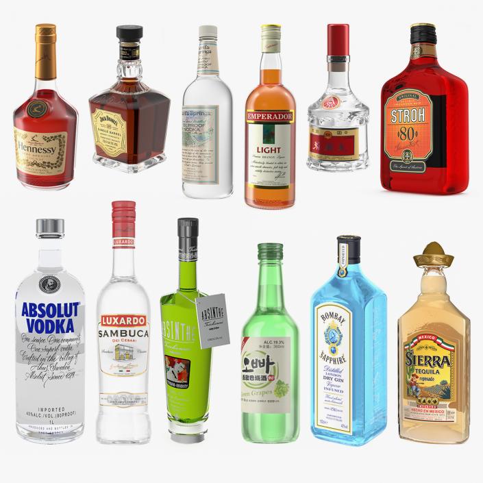 3D model Alcoholic Drinks Collection 10