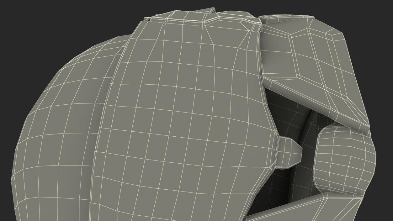 3D model Sci-Fi Battle Helmet