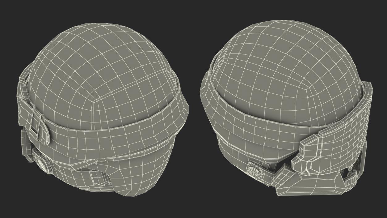 3D model Sci-Fi Battle Helmet