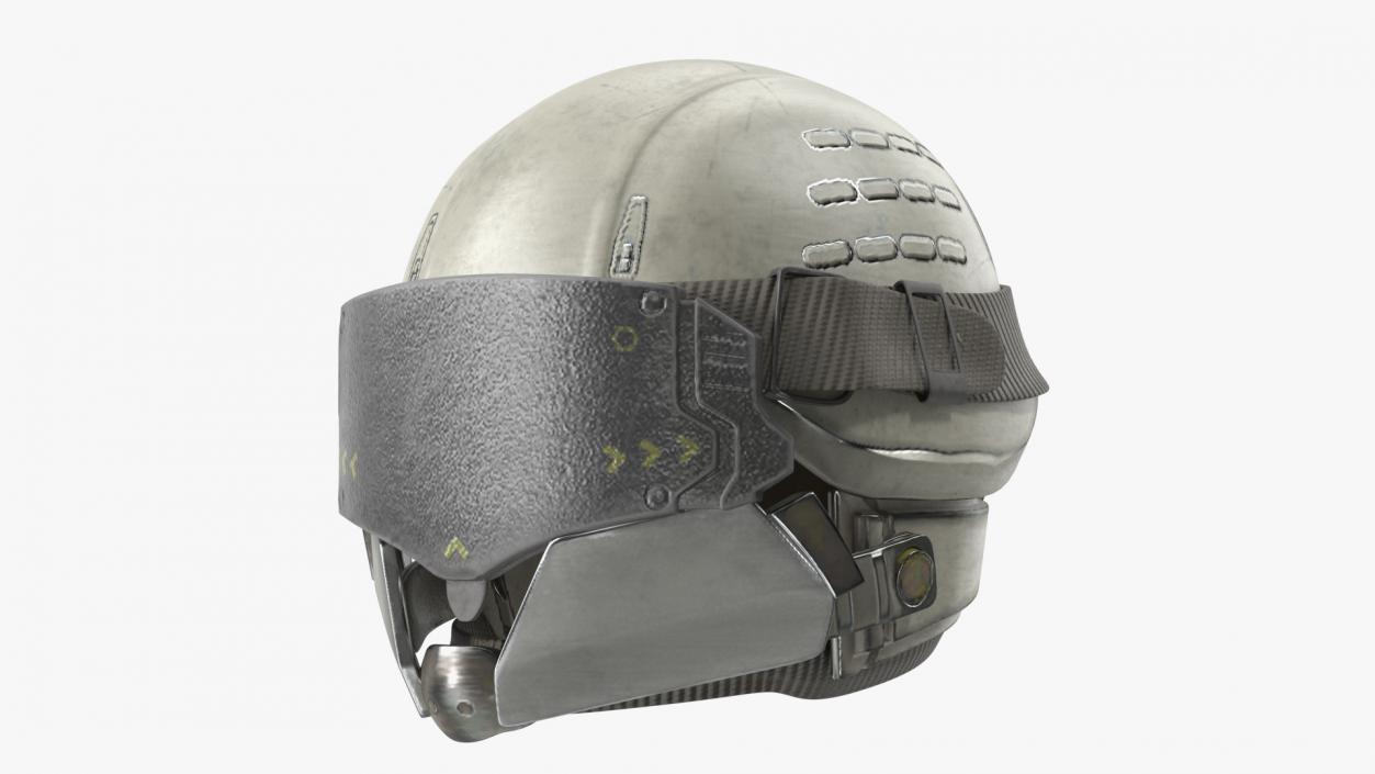 3D model Sci-Fi Battle Helmet