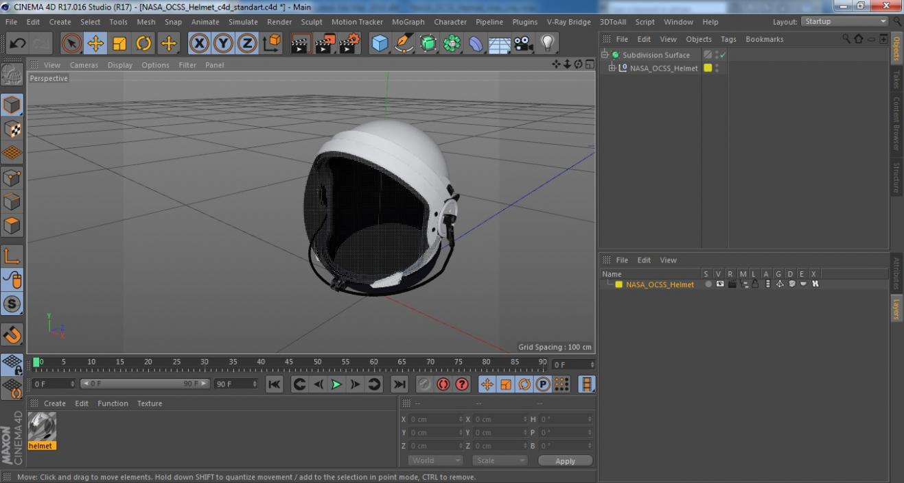 3D NASA OCSS Helmet