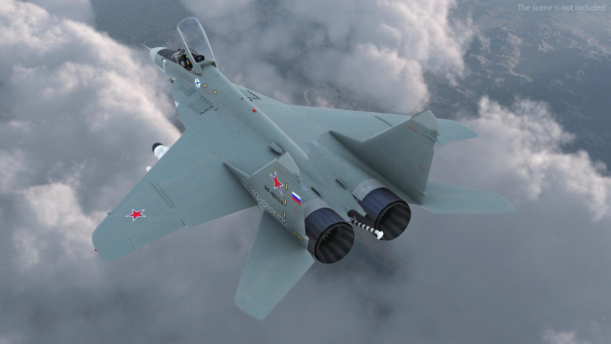 3D model MiG 29KR Fulcrum D Russian Navy with Armament