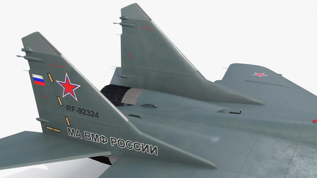 3D model MiG 29KR Fulcrum D Russian Navy with Armament