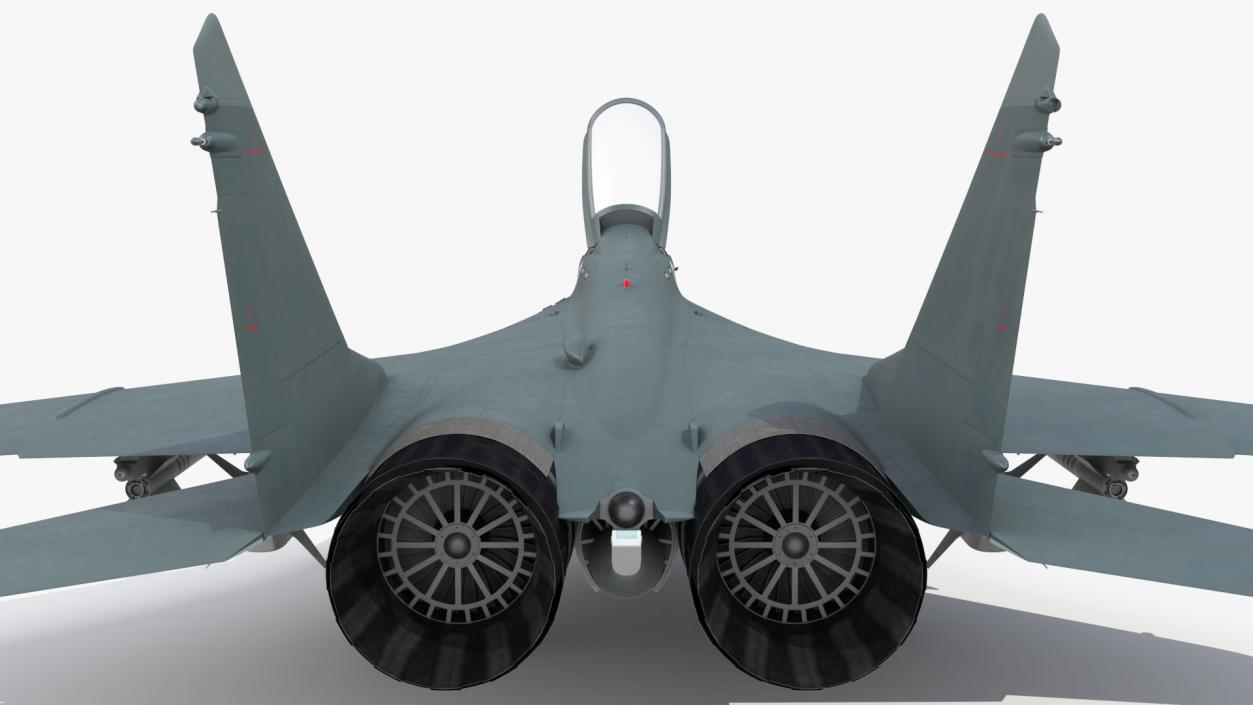 3D model MiG 29KR Fulcrum D Russian Navy with Armament