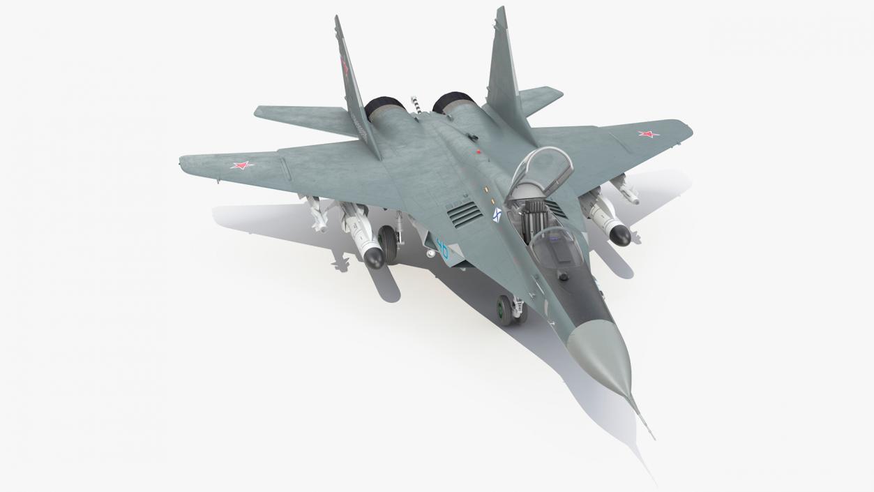 3D model MiG 29KR Fulcrum D Russian Navy with Armament