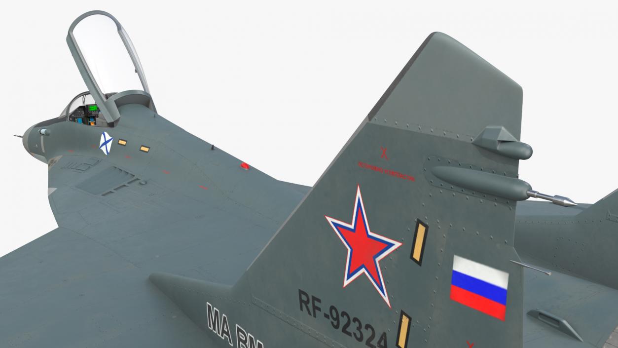 3D model MiG 29KR Fulcrum D Russian Navy with Armament