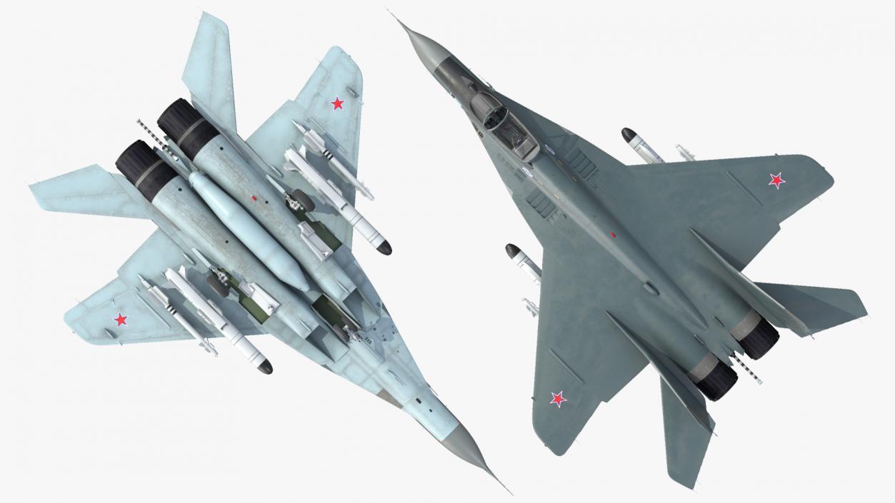 3D model MiG 29KR Fulcrum D Russian Navy with Armament