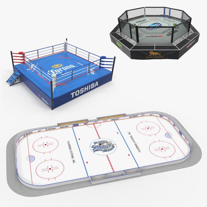 3D Sport Arenas 3D Models Collection model