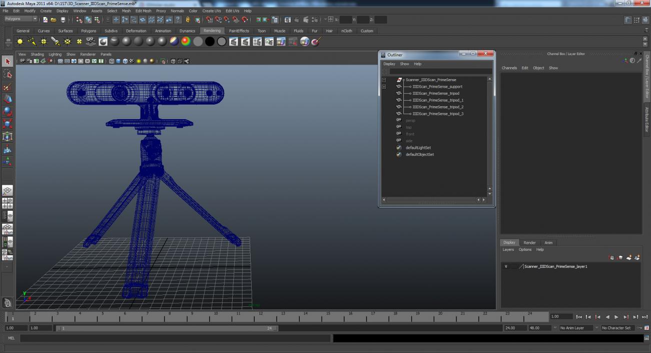 3D model 3D Scanner IIIDScan PrimeSense