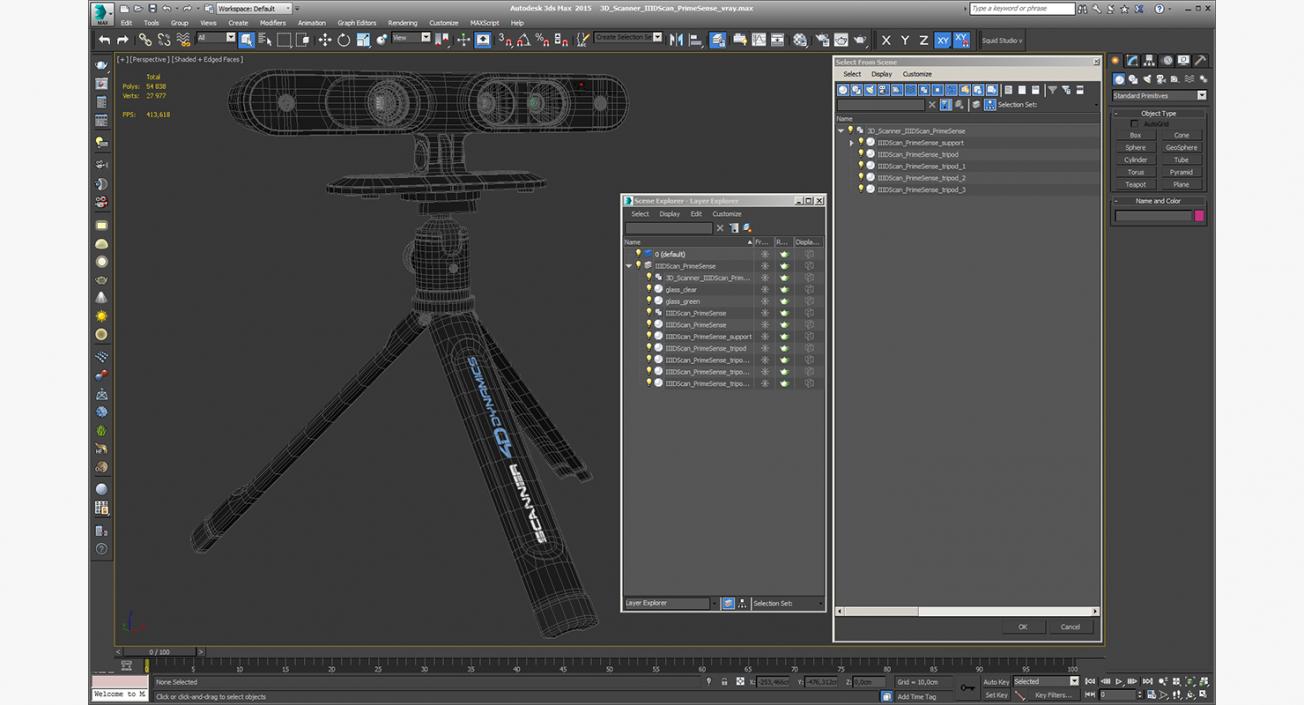 3D model 3D Scanner IIIDScan PrimeSense