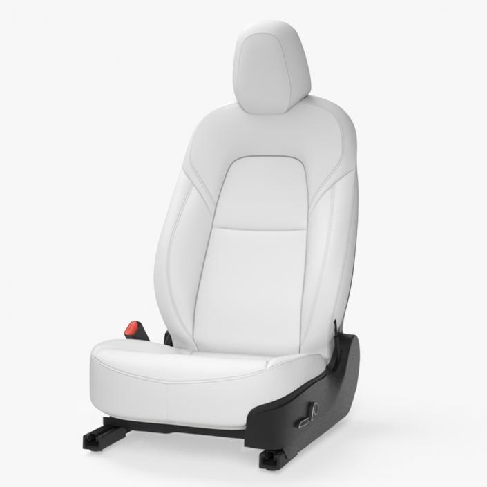 Tesla Model 3 Driver Seat White Leather 3D model