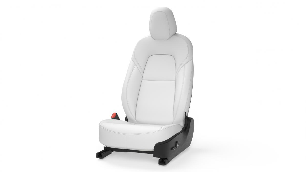 Tesla Model 3 Driver Seat White Leather 3D model