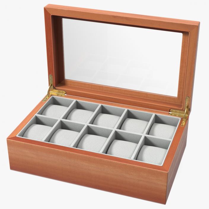 Watch Display Box Wooden 3D model