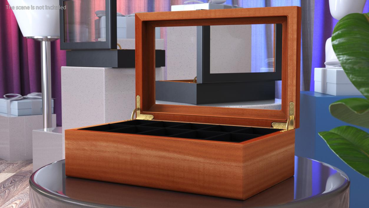 Watch Display Box Wooden 3D model