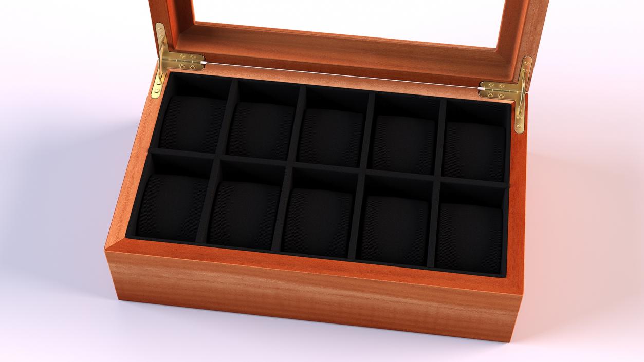 Watch Display Box Wooden 3D model