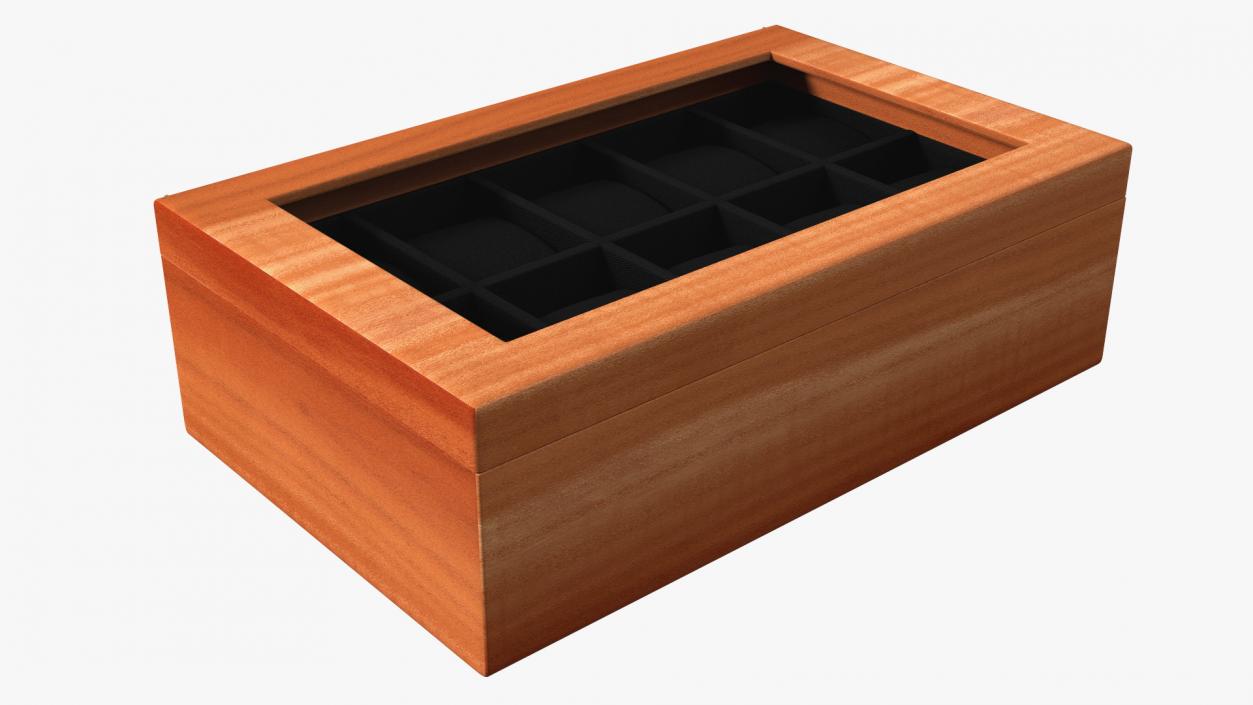 Watch Display Box Wooden 3D model