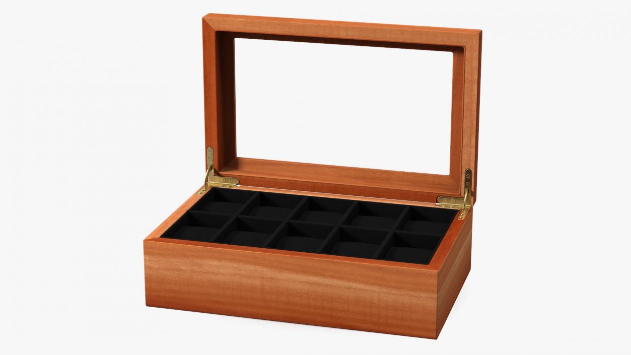 Watch Display Box Wooden 3D model