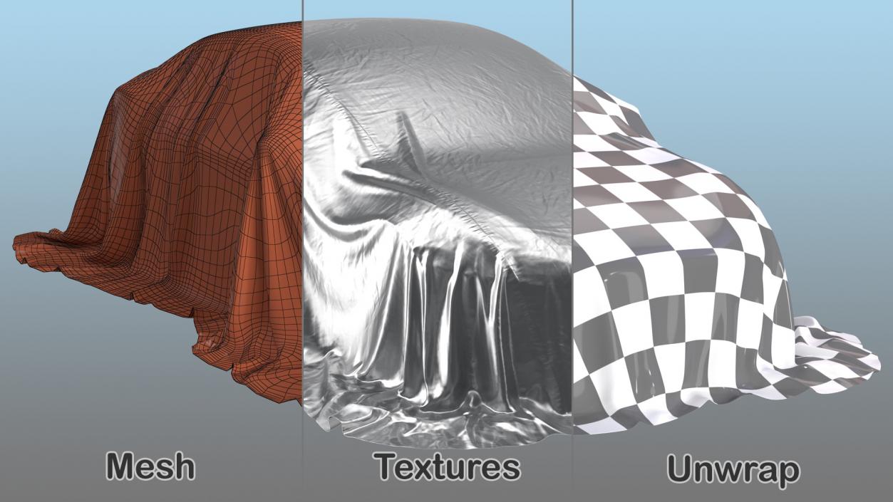 3D model Nylon Car Cover Material Protection