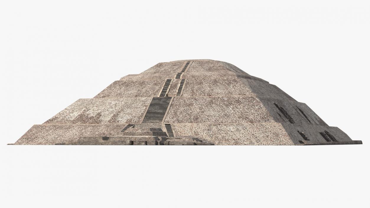 3D model Teotihuacan Pyramid of the Sun