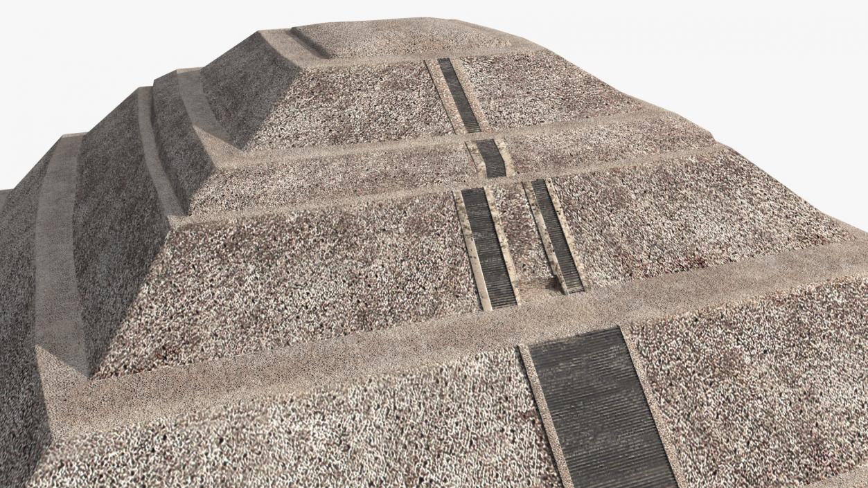 3D model Teotihuacan Pyramid of the Sun